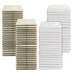 Lot de 150 boîtes en bois et moules en plastique pour fabrication de nougats (extra large)