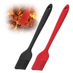 Euqvunn 2Pcs Pinceau Cuisine, BPA-Free Pinceau Cuisine Silicone, Antiadhésif Pinceau Pâtisserie, Rés...