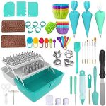 GaRcan Ensemble d'outils de décoration de gâteaux, 342 pièces, boîte-Cadeau de Rangement Pliable Por...