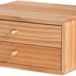 Organisateur de bijoux multifonctionnel en bois - Boîte à bijoux vintage avec doublure en velours - ...