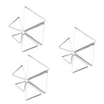 Garneck Lot De 3 Emporte-pièces En Acier Inoxydable Large Gamme De Matrices Triangulaires Et Circula...