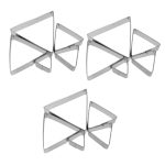 UPKOCH 15pièces Emporte Triangulaires Acier Inoxydable Outils De Découpe Pour Gâteaux Biscuits Et Pâ...