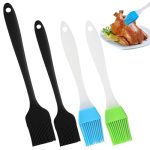 TYXHXTF Ensemble De 4 PièCes Pinceau Cuisine,Pinceau Patissier Silicone,Pinceau Patisserie,Pour Cuis...
