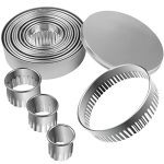 12 PièCes Mini Emporte-PièCe Rond Cannelé Ensemble Emporte-PièCes En Acier Inoxydable Cercle Emporte...