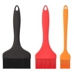 Lot de 3 Pinceau Cuisine Silicone, Pinceau Silicone Ultra Largeur, 9.1/7 / 3.2 cm, pour Barbecue, Gâ...