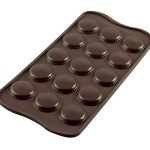 silikomart | SCG21 Moule en Silicone pour chocolats CHOCO MACARON, antiadhésif, 15 chocolats, paquet...
