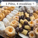 1 Pâte , 4 modèles de gâteaux/ ULTRA FONDANT/recette sablés économique sans emporte pièces